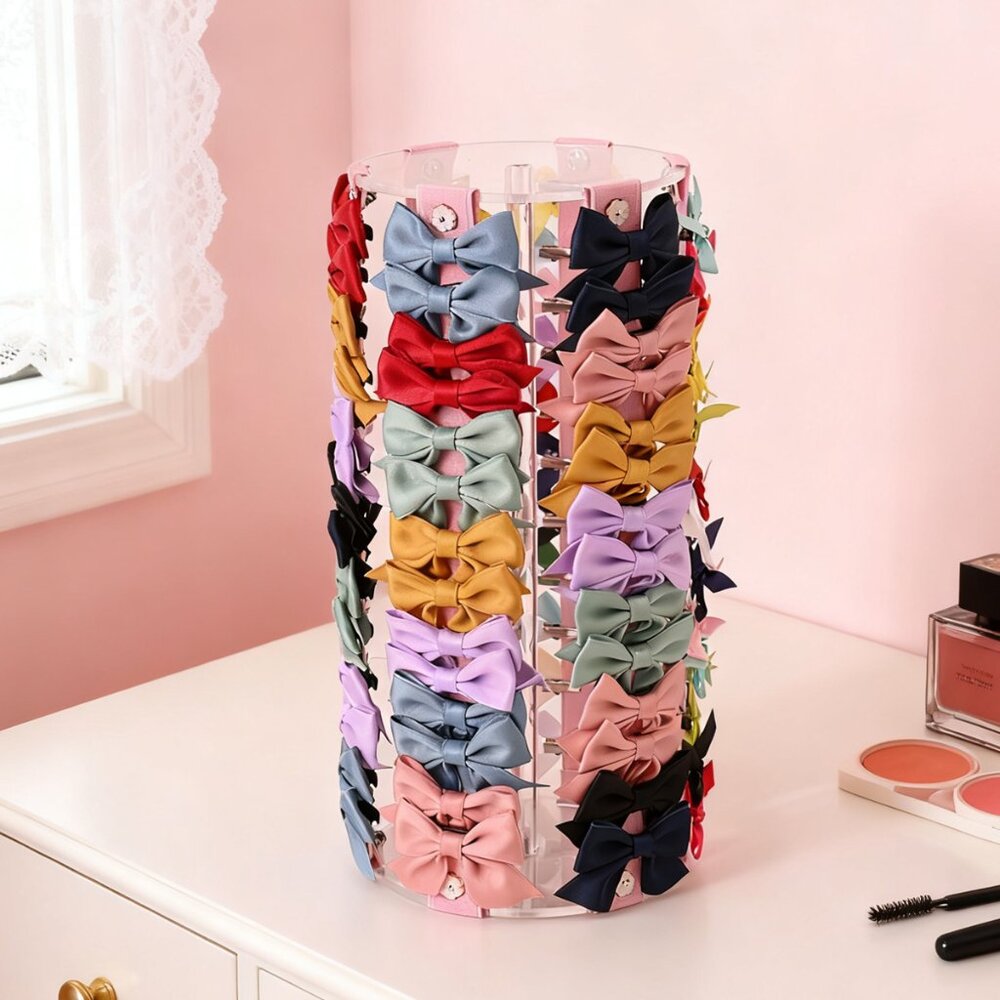 Large Capacity Hair Accessory Organizer - Shatterproof Acrylic Storage Solution - Picture 8 of 8